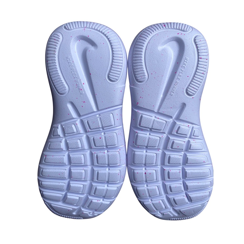 Nike Flex Runner 4 PS Laser Fuchsia Black Kids Slip On Sneakers IF2894-604 12C - Picture 6 of 7